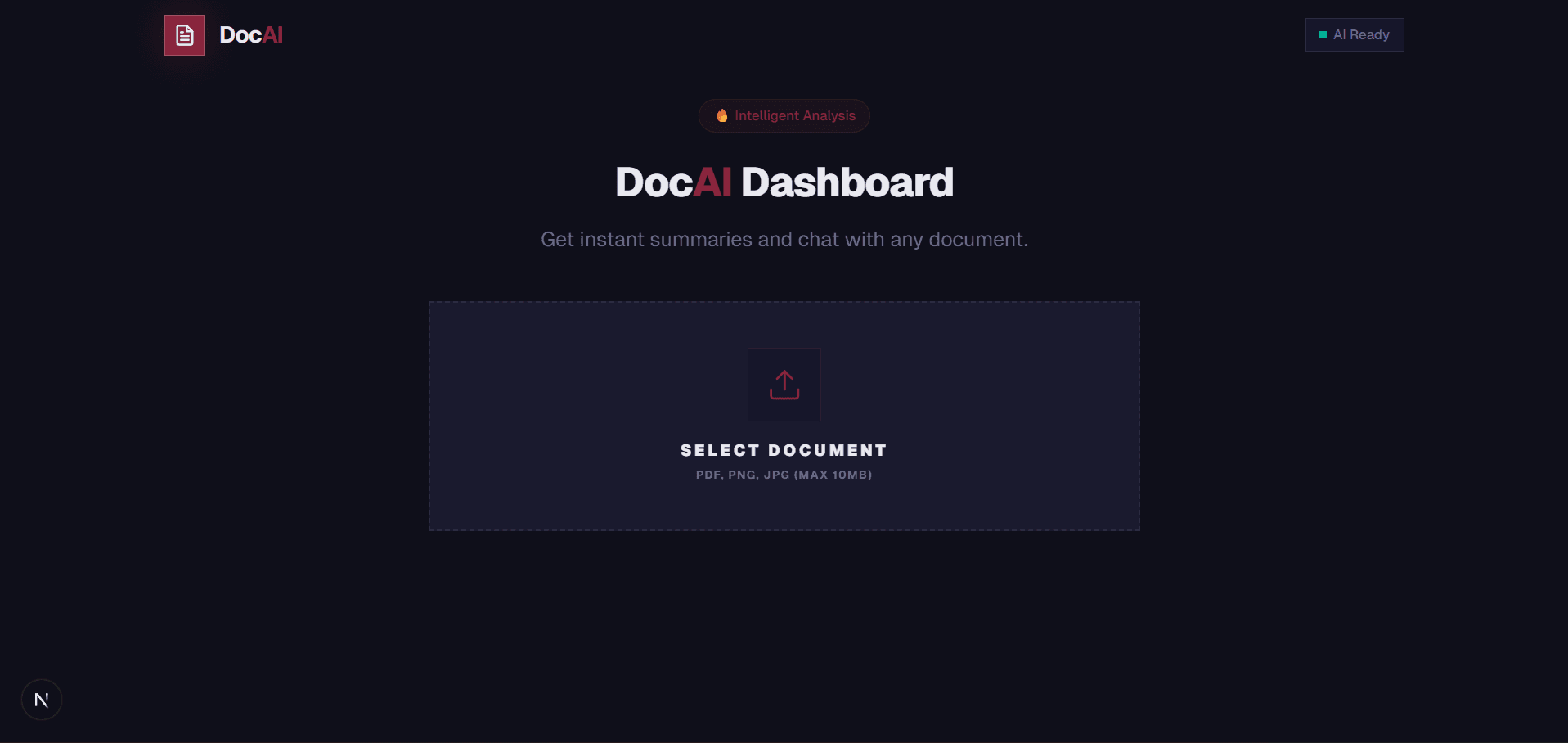 DocAI-Analyzer screenshot